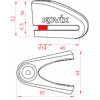 Kovix KVS2-SS skivbromslås 14mm