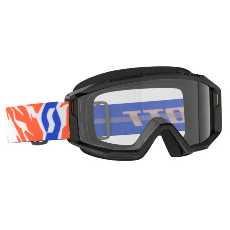 SCOTT Primal Youth MX Goggle, junior svart ram med klar lins