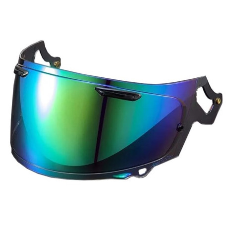 ARAI VAS-V visir MAX VISION med pannventilation, spegel grön P/L