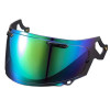 ARAI VAS-V visir MAX VISION med pannventilation, spegel grön P/L