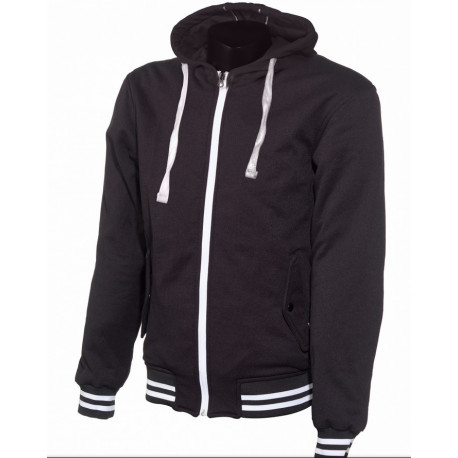 Kevlar hoodie College svart